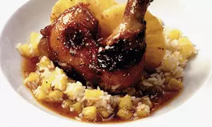 Pulpe de pui cu ananas