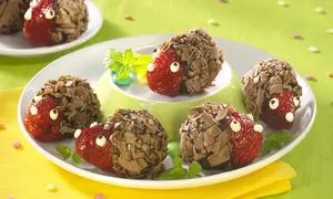 Arici din căpşuni şi ciocolată