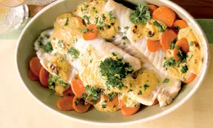 Filé de peşte la cuptor