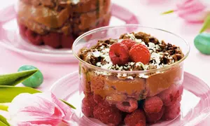 Cremă de ciocolată cu zmeură