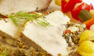 Pulpă porc cu susan