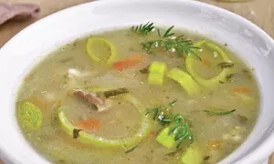 Ciorbă de praz cu borş