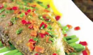 Păstrăv cu fasole verde