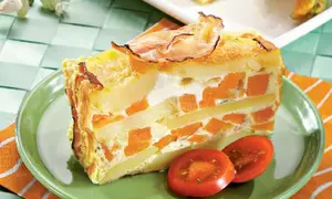 Budincă de cartofi cu dovleac