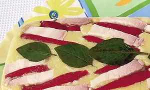 Chec de mălai şi legume