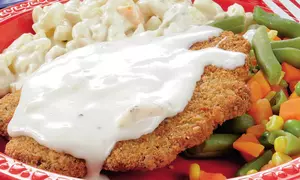 Şniţel vienez cu legume