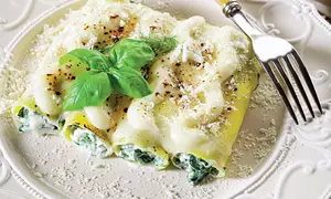Cannelloni cu brânza si spanac