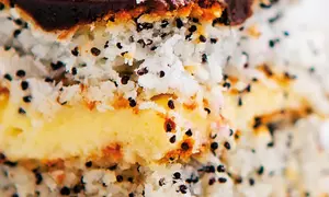 Foi cu cremă de vanilie şi cremă cu mac