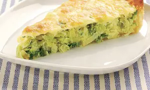 Tartă fragedă cu praz