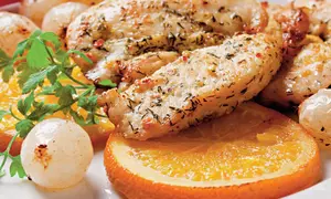 Piept de pui cu portocale