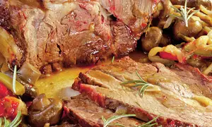 Pulpă de porc la tavă