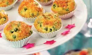 Brioşe aperitiv cu şuncă