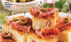 Cuburi de piure cu brânză