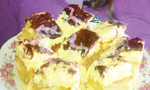 Prăjitură cu mere şi cremă