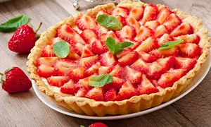 Tarta cu căpşuni din 3 ingrediente