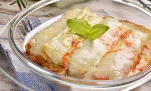 Enchiladas de pui în sos alb
