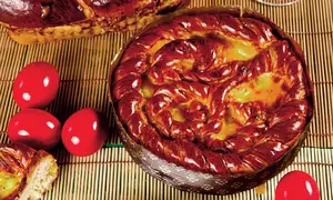 Reteță de pască pentru Paște, făcută la mașina de pâine