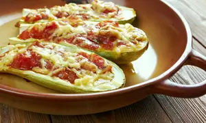 Pizza pe blat de dovlecei