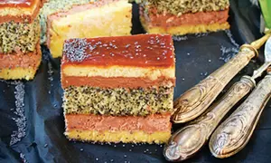 Prajitura cu mac si caramel