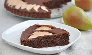 Prajitura cu ciocolata si pere