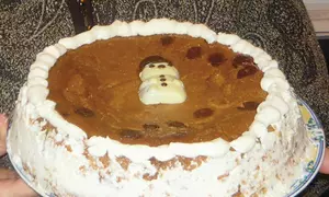 Tort de mere cu crema de zahar ars