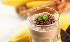 Milkshake de banane si ciocolata