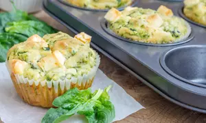 Briose cu spanac si branza