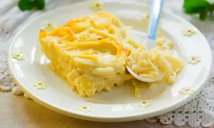 Budinca de macaroane cu branza