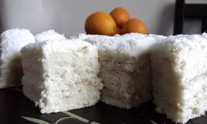 Prajitura Alba ca Zapada cu crema de cocos