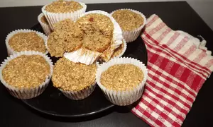 Briose cu ovaz, mere si scortisoara