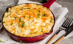 Lasagna cu legume la tigaie