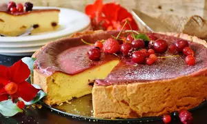 Cheesecake cu mascarpone și fructe