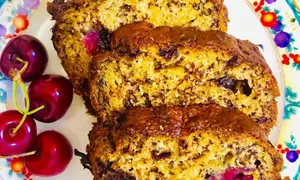 Banana Bread cu cireșe