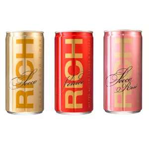 RICH Prosecco - vin spumant italian in cutie aurie de designer