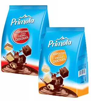 Napolitane Primola invelite in ciocolata