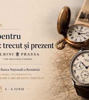 Masterclass Albini Prassa la „Valori care rezistă timpului”: povestea ceasurilor create pentru România, spusă chiar în inima BNR