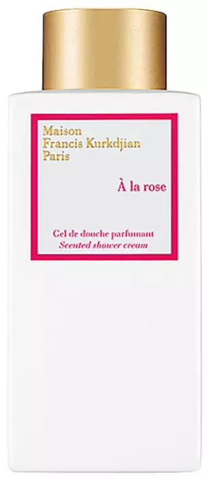 Gel parfumat pentru duș À la rose, 239 lei, Maison Francis Kurkdjian, exclusiv în Beautik Haute Parfumerie