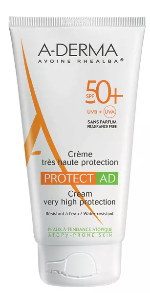 Cremă solară pentru pielea cu dermatită atopică SFP 50+, A-Derma Protect, SPF 50, 123 lei