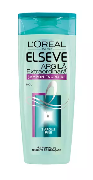 Șampon, L'Oreal Paris, Elseve Argilă Extraordinară, 16,8 lei