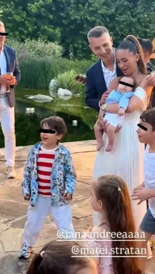 Matei Stratan și-a botezat băiețelul (2)