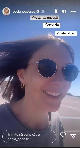 Adela Popescu și Radu Vâlcan, prima vacanță fără copii