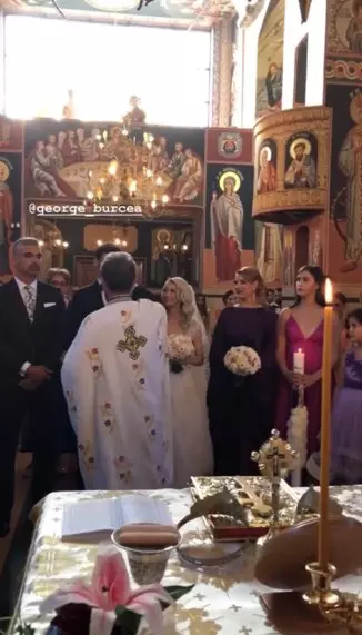 Andreea Bălan și George Burcea, primele imagini de la biserică