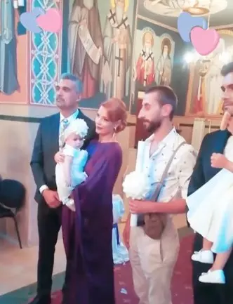 Imagini de la botezul micuței Clara