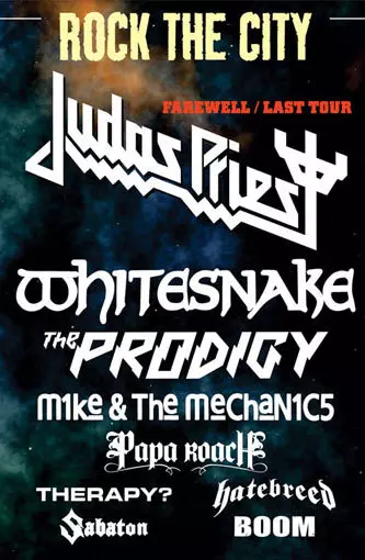 WhiteSnake, Judas Priest si Prodigy, cap de afis la Rock the City