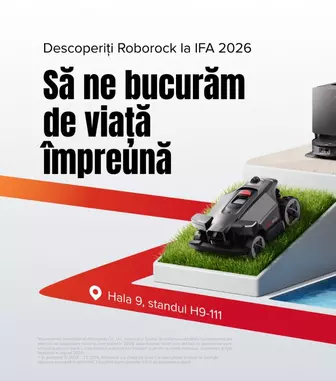 De la living la piscină: Roborock prezintă la IFA 2026 noua generație de soluții inteligente pentru curățenie