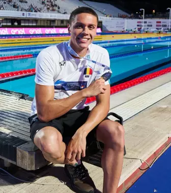 David Popovici a câștigat aurul și la 200 m liber, la Settecolli. Românul a stabilit un nou record al competiției și a reacționat emoționant: „Roma are o bucată din inima mea”