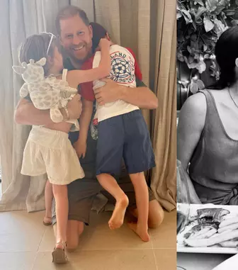 Prințul Harry, imagine rară alături de copiii lui. Mesajul emoționant transmis de Meghan Markle de Ziua Tatălui