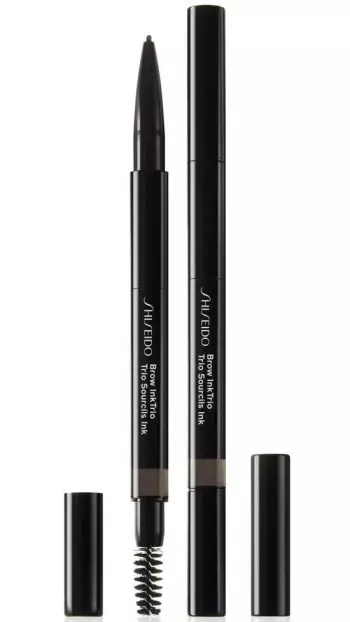 Creion și pudră pentru sprâncene, Shiseido, Brow Ink Trio, 117 lei