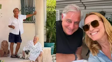 Imagini rare cu socrii Andreei Esca. Alexia și Aris, vacanță specială în casa bunicilor, în Nisa