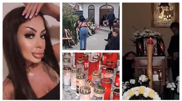 FOTO Imagini sfâșietoare de la înmormântarea Valentinei, tânăra ucisă și aruncată într-o valiză pe râul Olt